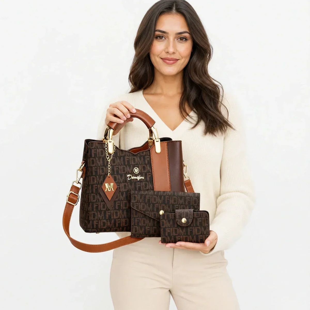 Leather Letter Print Set - Vox