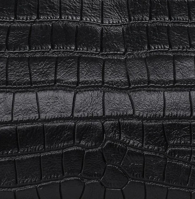 Chiara Croco Medium Leather Bag