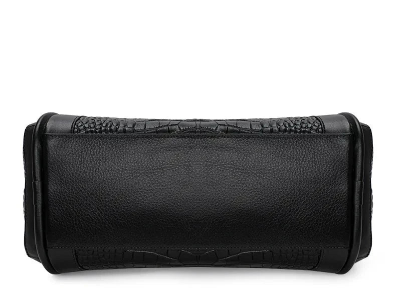 Chiara Croco Medium Leather Bag